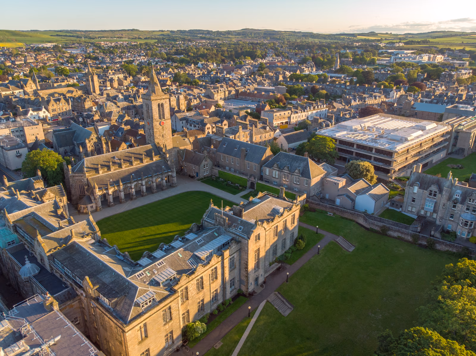 Aerial photography of St Andrews